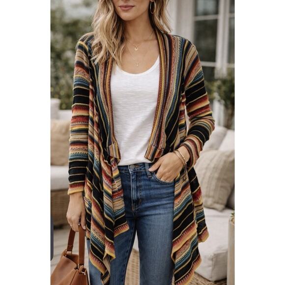 Polo by Ralph Lauren Sweaters - Vintage Polo Ralph Lauren Serape Southwestern Boho Open Knit Cardigan Small NWOT